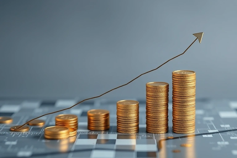 Conceitos visuais relacionados a A ascensão das criptomoedas: tendências e regulamentações no mercado financeiro de 2025